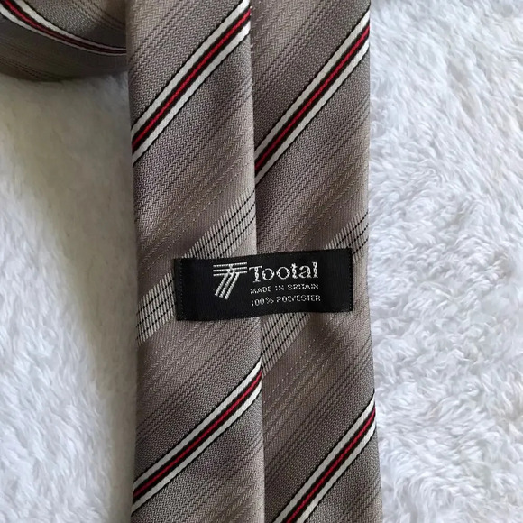 Tootal Variegated Striped Pattern Tie - Picture 6 of 6
